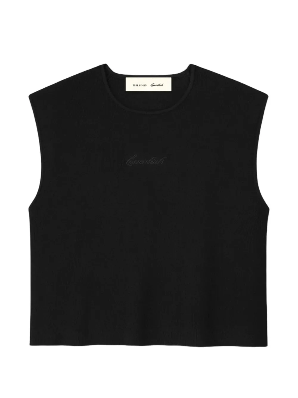 FEAR OF GOD ESSENTIALS rib-knit top - Nero