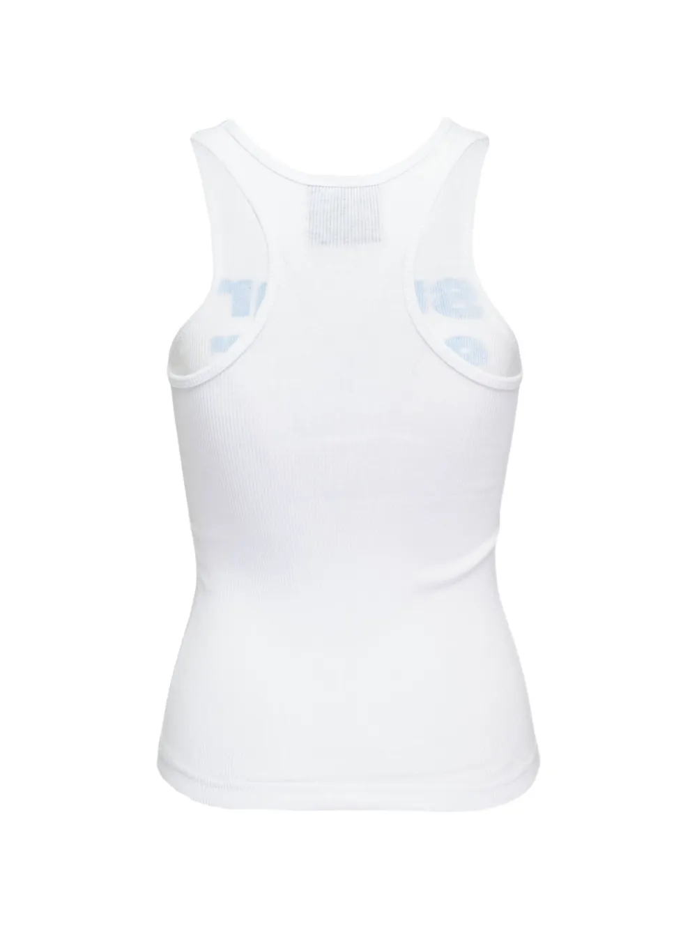 Ashley Williams slogan-print Ribbed Tank Top | White | FARFETCH PT