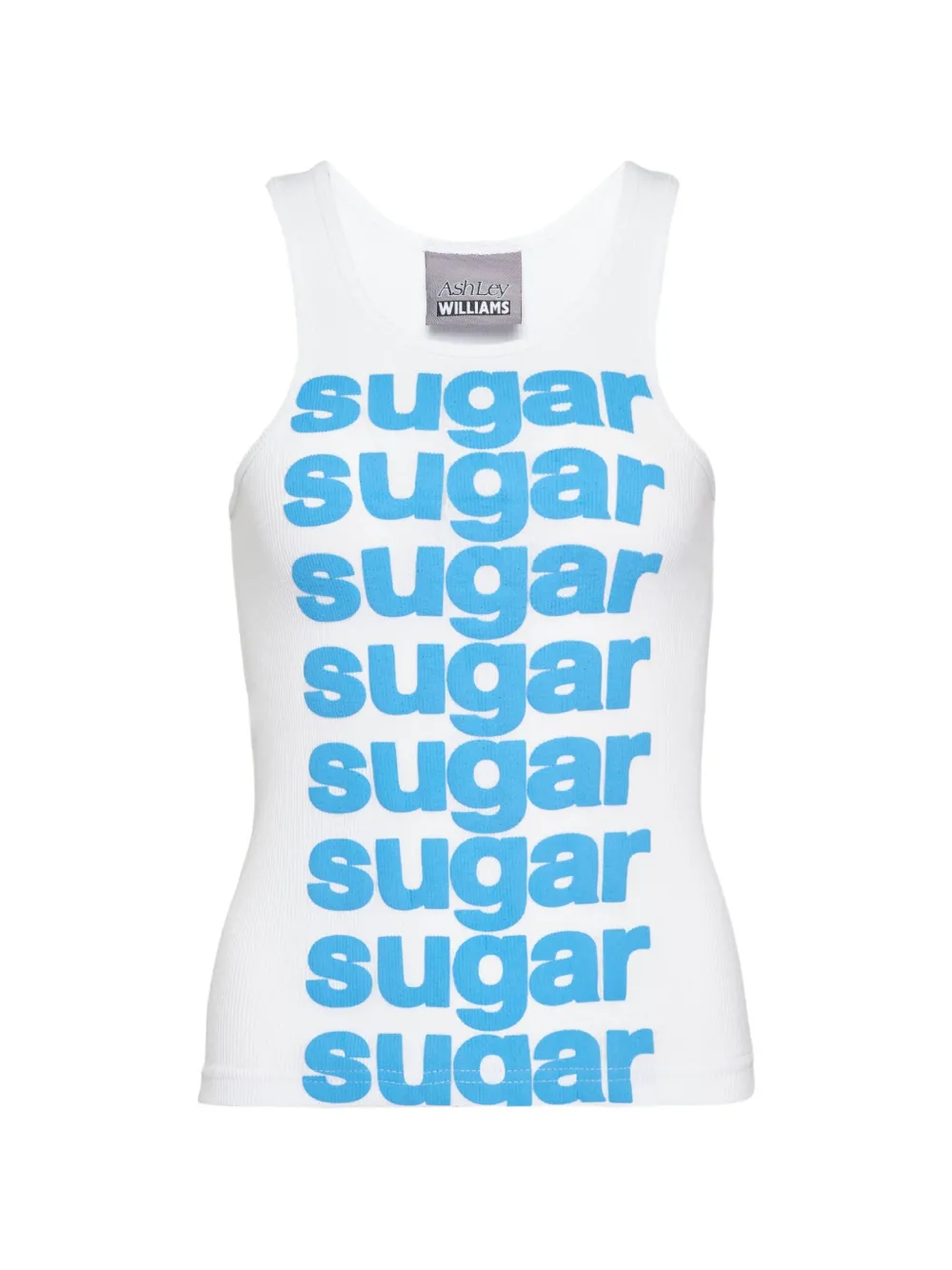 Ashley Williams Sugar slogan-print vest - Bianco