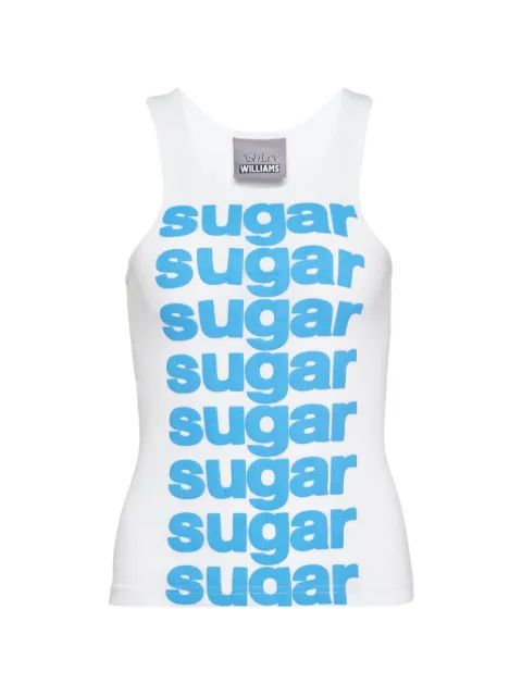 Ashley Williams Sugar slogan-print vest