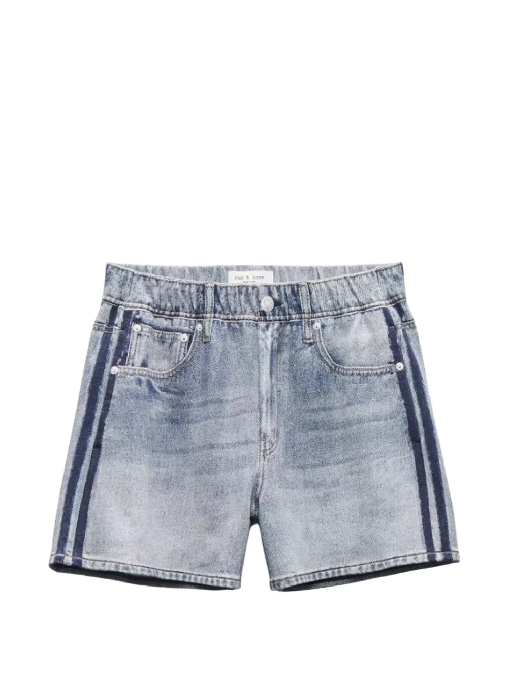 Rag & Bone Miramar Side-stripe Shorts In Blue