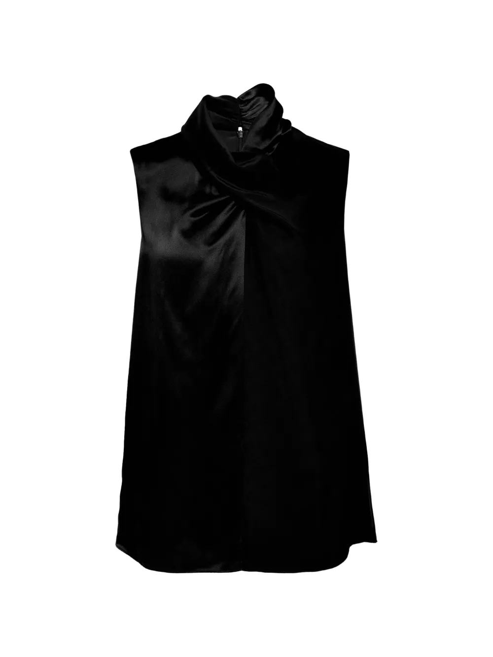 Club21 Collection Josephine silk-satin blouse - Nero
