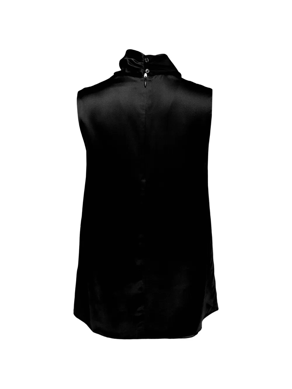 Club21 Collection Josephine zijden satijnen blouse Zwart