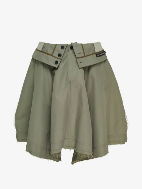 Andersson Bell frayed handkerchief-hem midi skirt