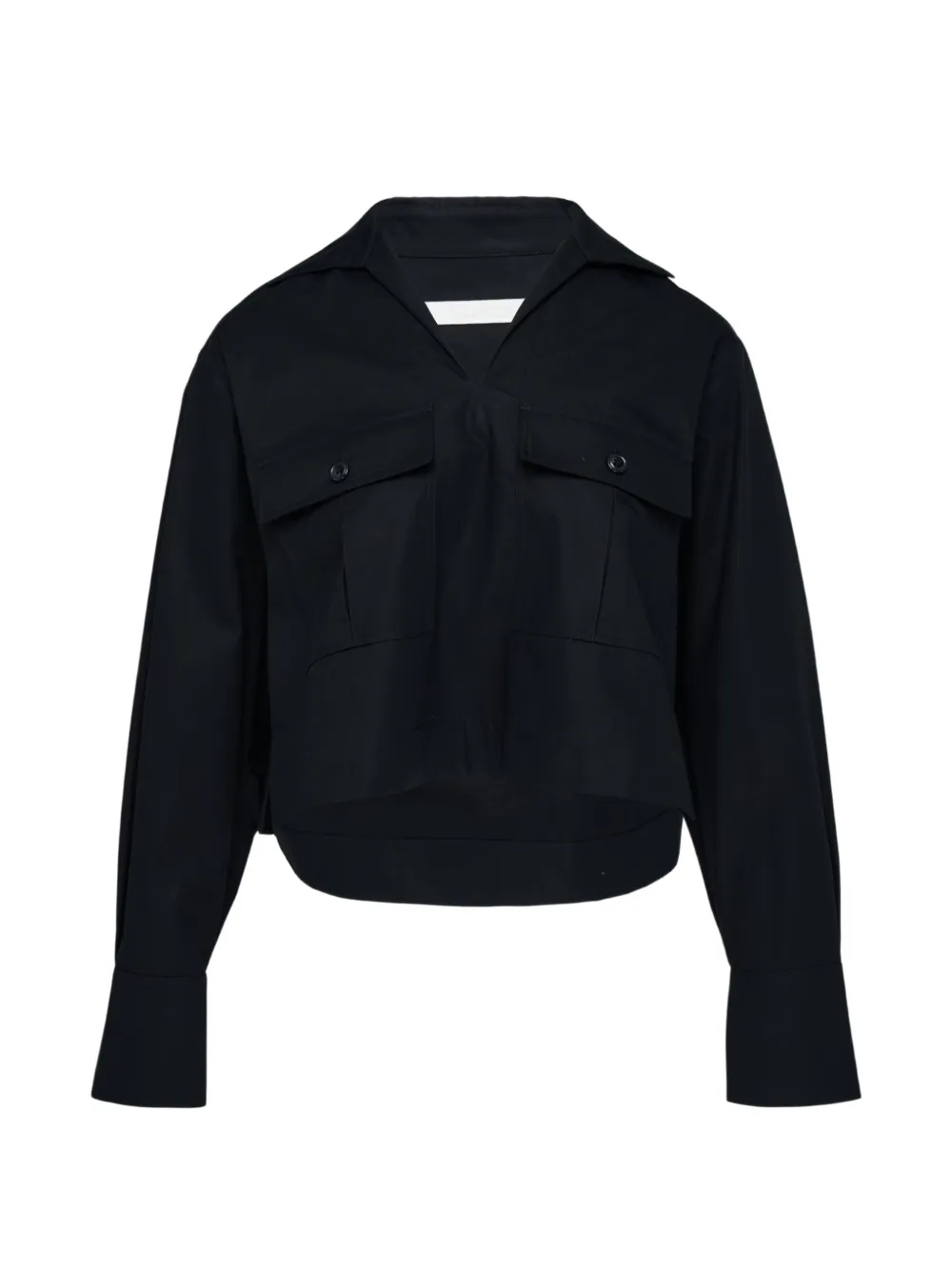 Club21 Collection Imogen flap-pocket top - Nero