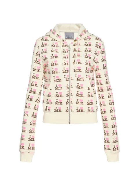 Ashley Williams graphic-print zip-up hoodie