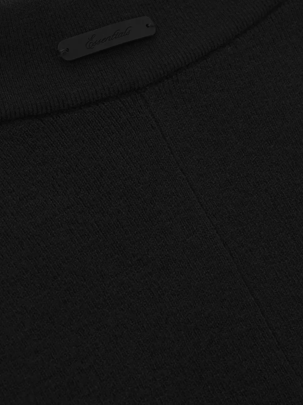 FEAR OF GOD ESSENTIALS Geribbelde fietsshorts Zwart