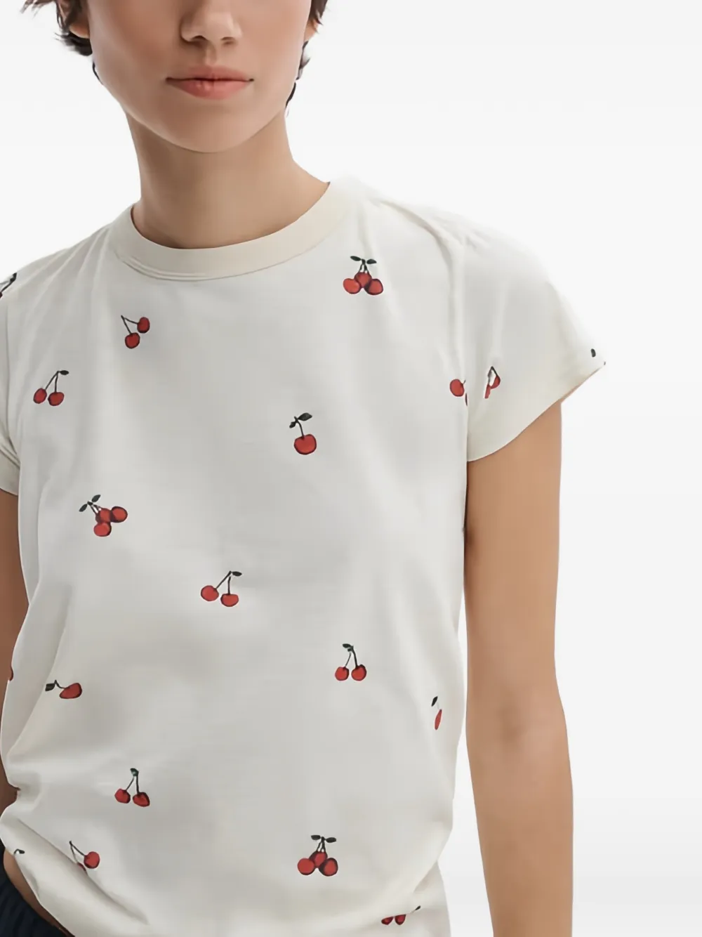 Rag & Bone Camiseta Con Cerezas Estampadas - Blanco 