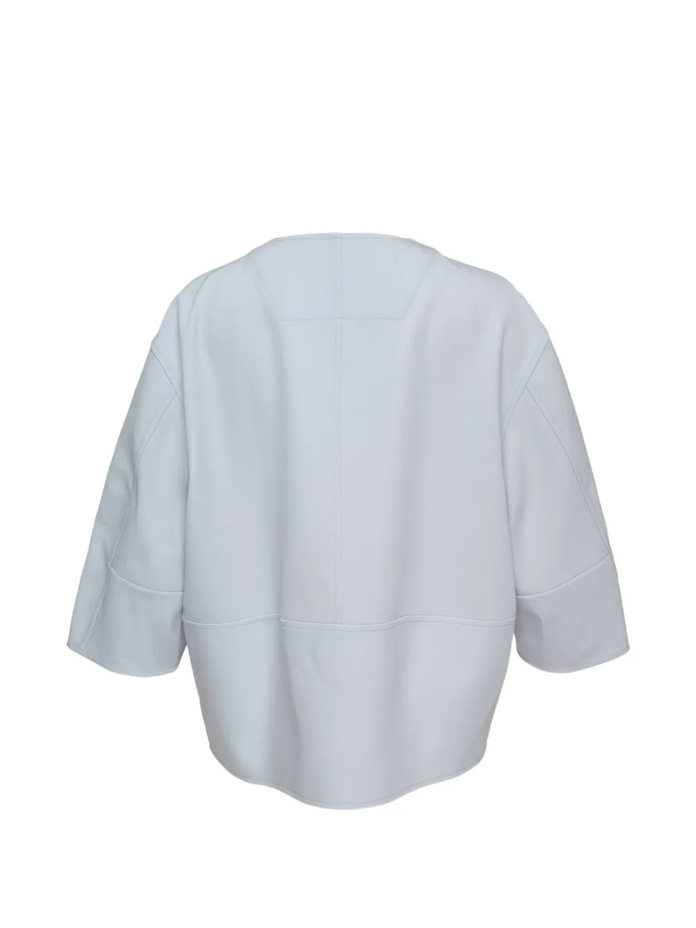 Jil Sander Gabardine jack met rits Grijs