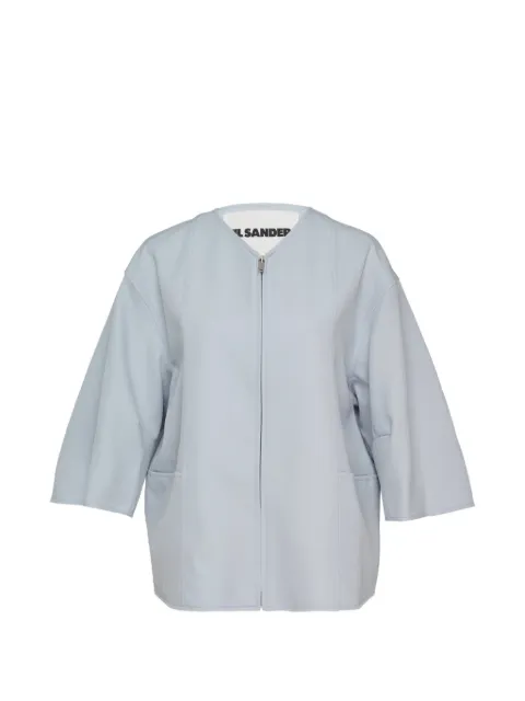Jil Sander zip-up gabardine jacket