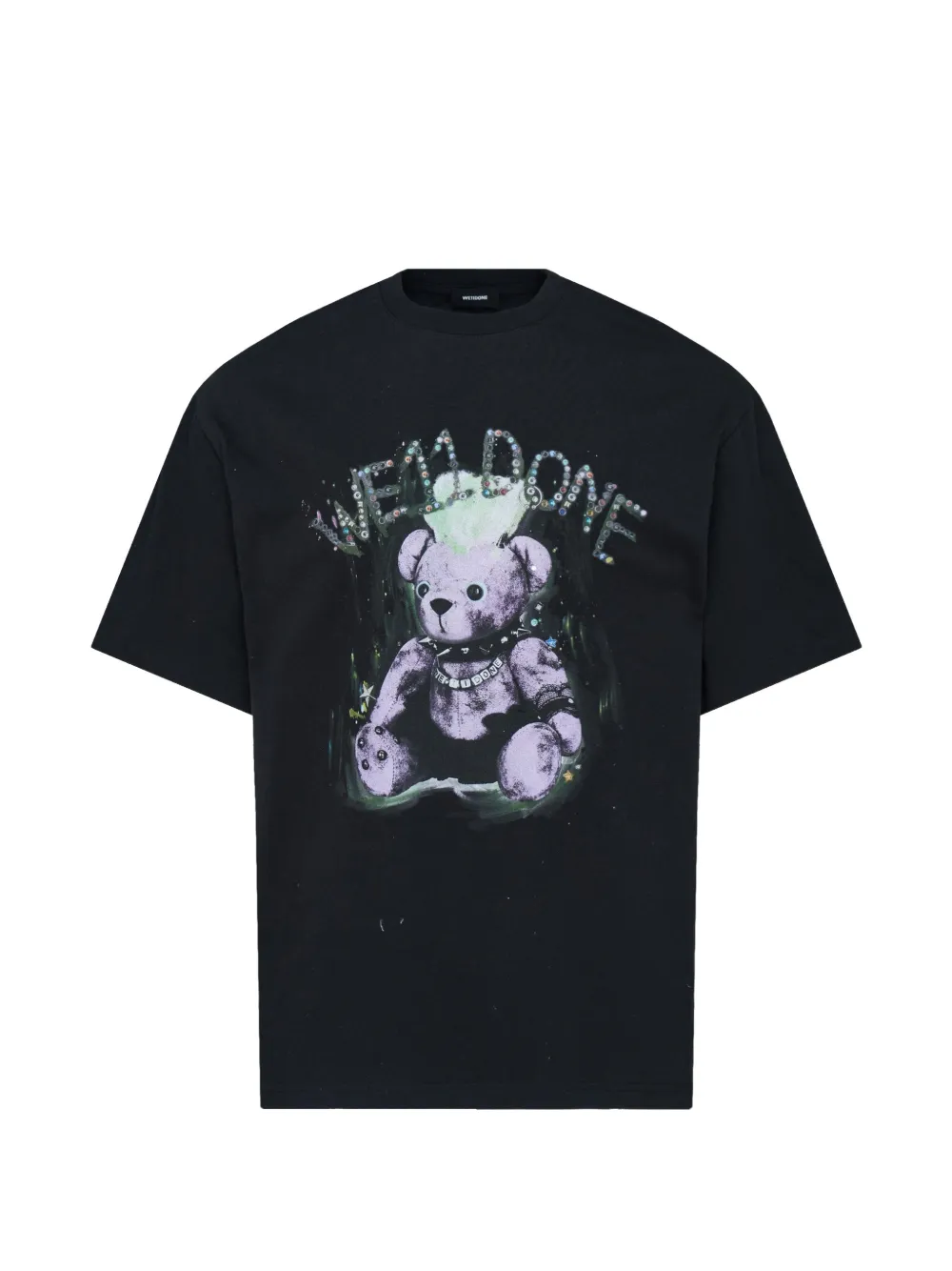 We11done Punk Teddy T-shirt - Schwarz
