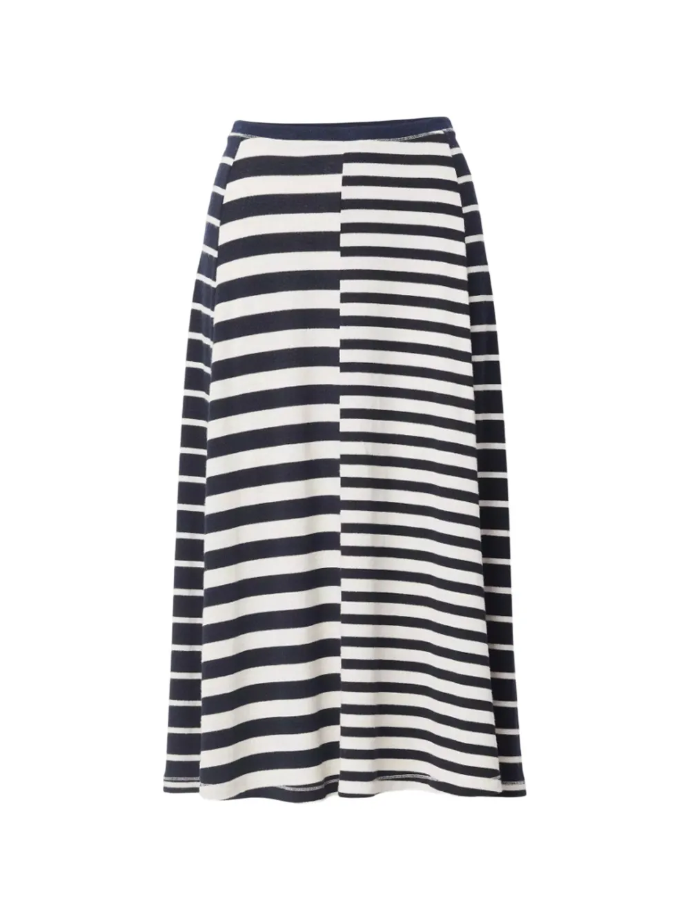 rag & bone stripe-pattern knitted skirt - Blu