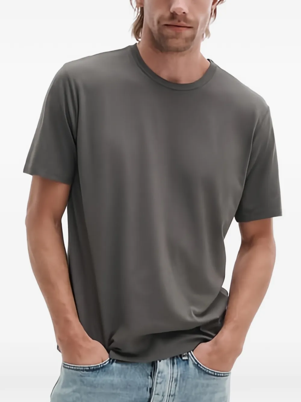  Rag & Bone Camiseta Con Cuello Redondo - Gris 
