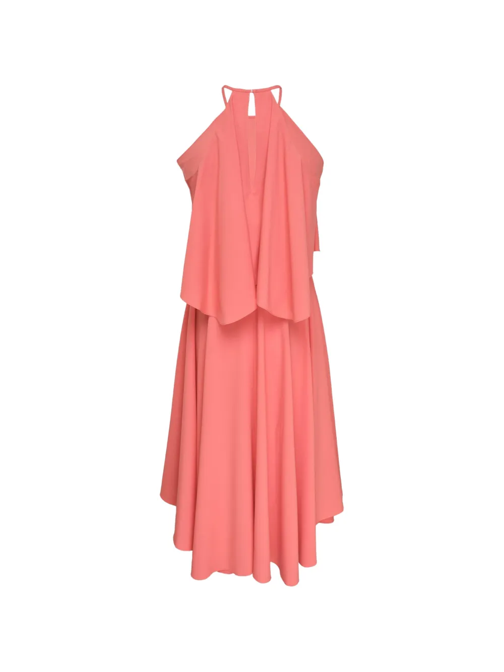 Club21 Collection Veronica gelaagde jurk met halternek Oranje