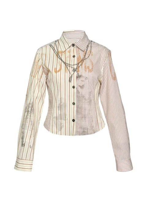 Trompe Loeil Chain Embellished Shirt