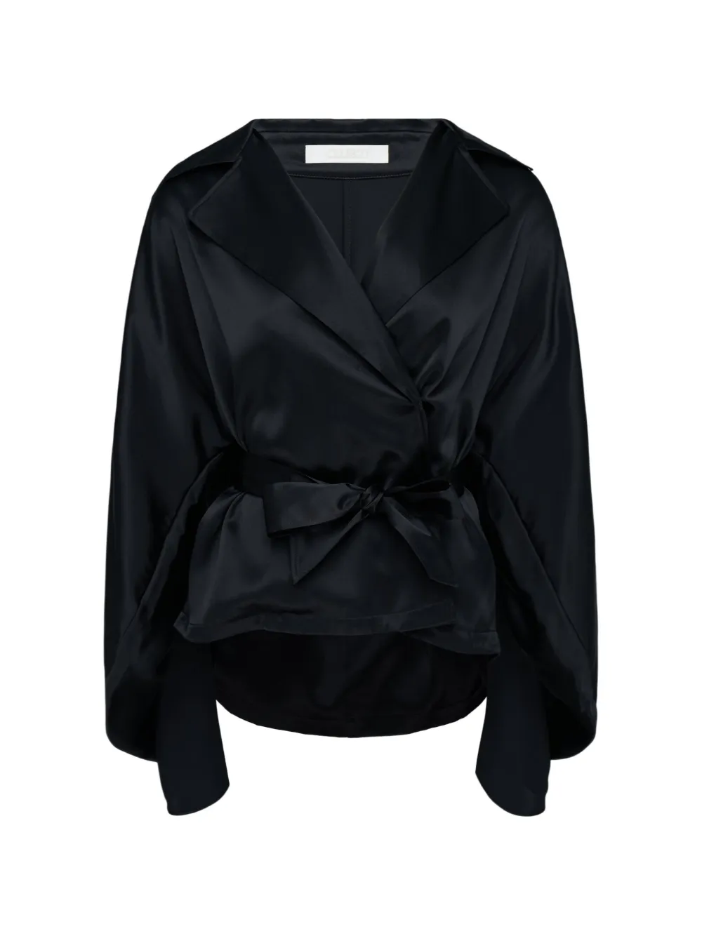 Club21 Collection Amelie silk-satin jacket - Nero