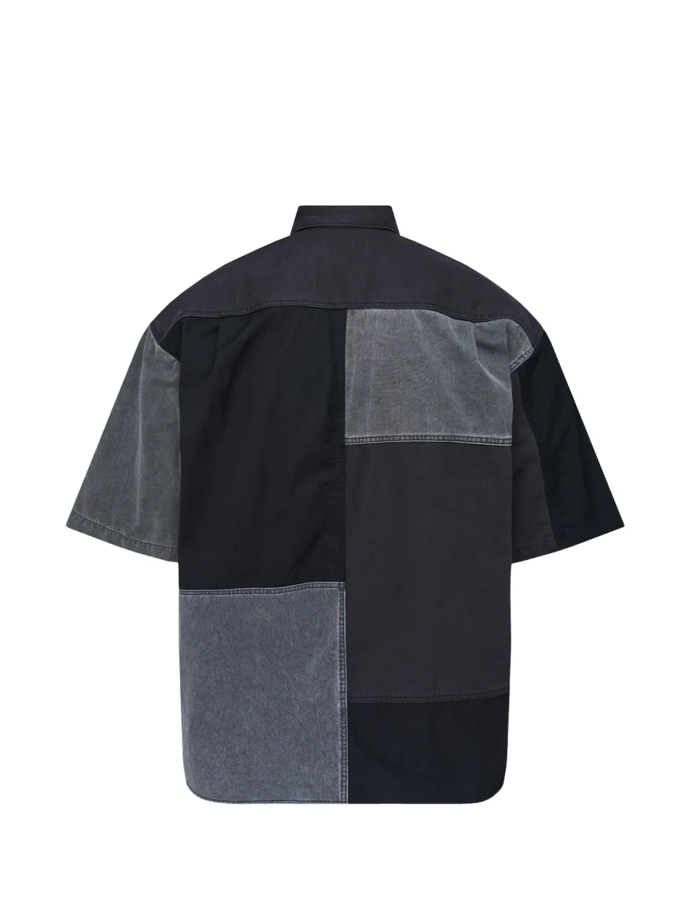 Comme des Garçons Homme Overhemd met patchwork Zwart