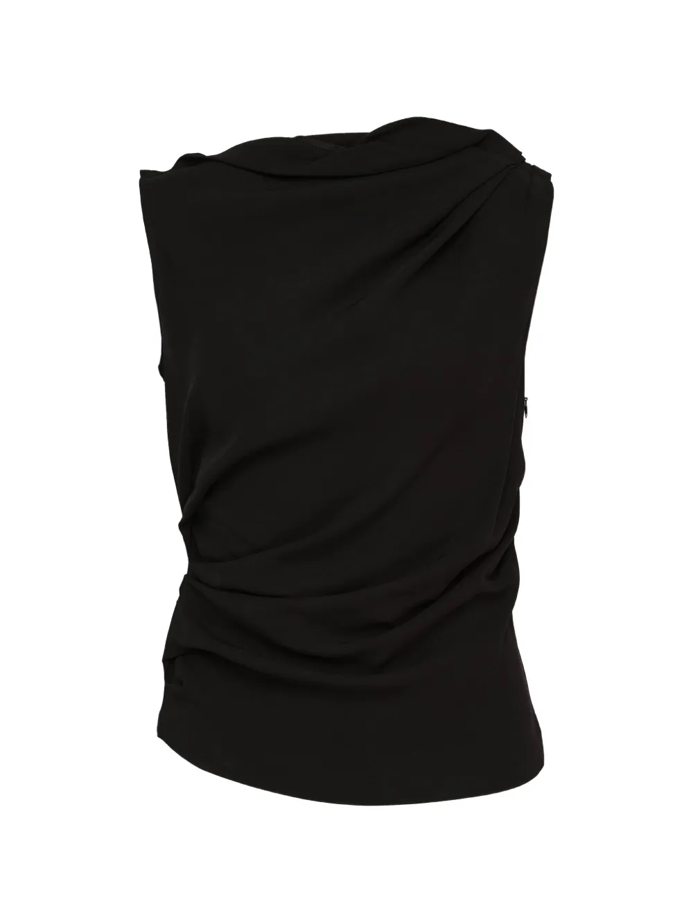 Club21 Collection Freya draped top - Nero