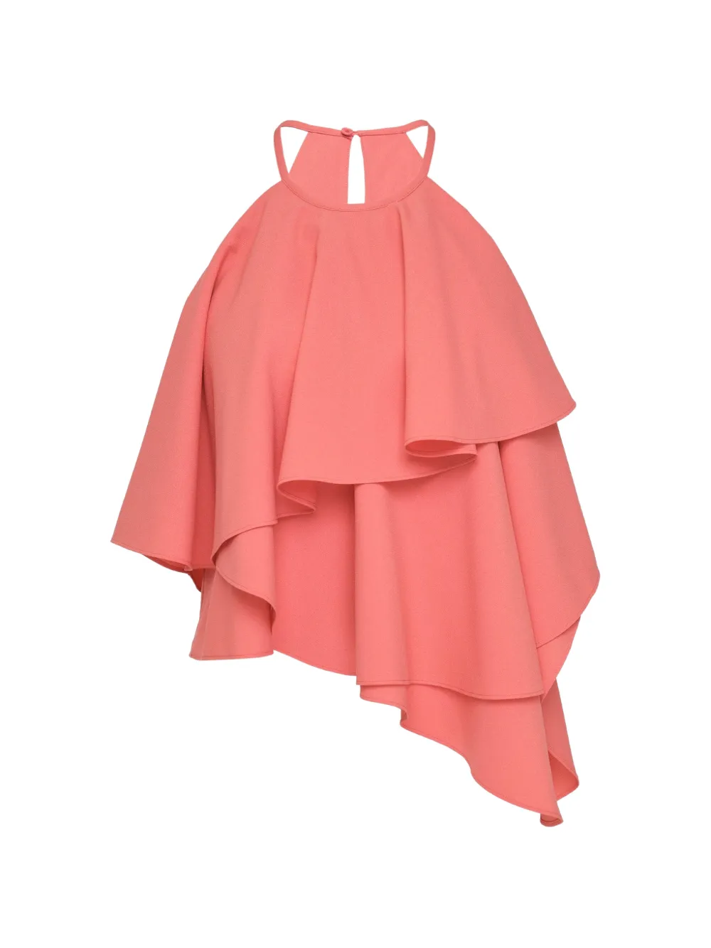 Club21 Collection ruffled asymmetric top - Rosa