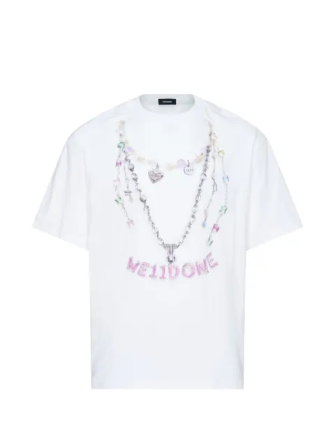 We11done necklace-print T-shirt