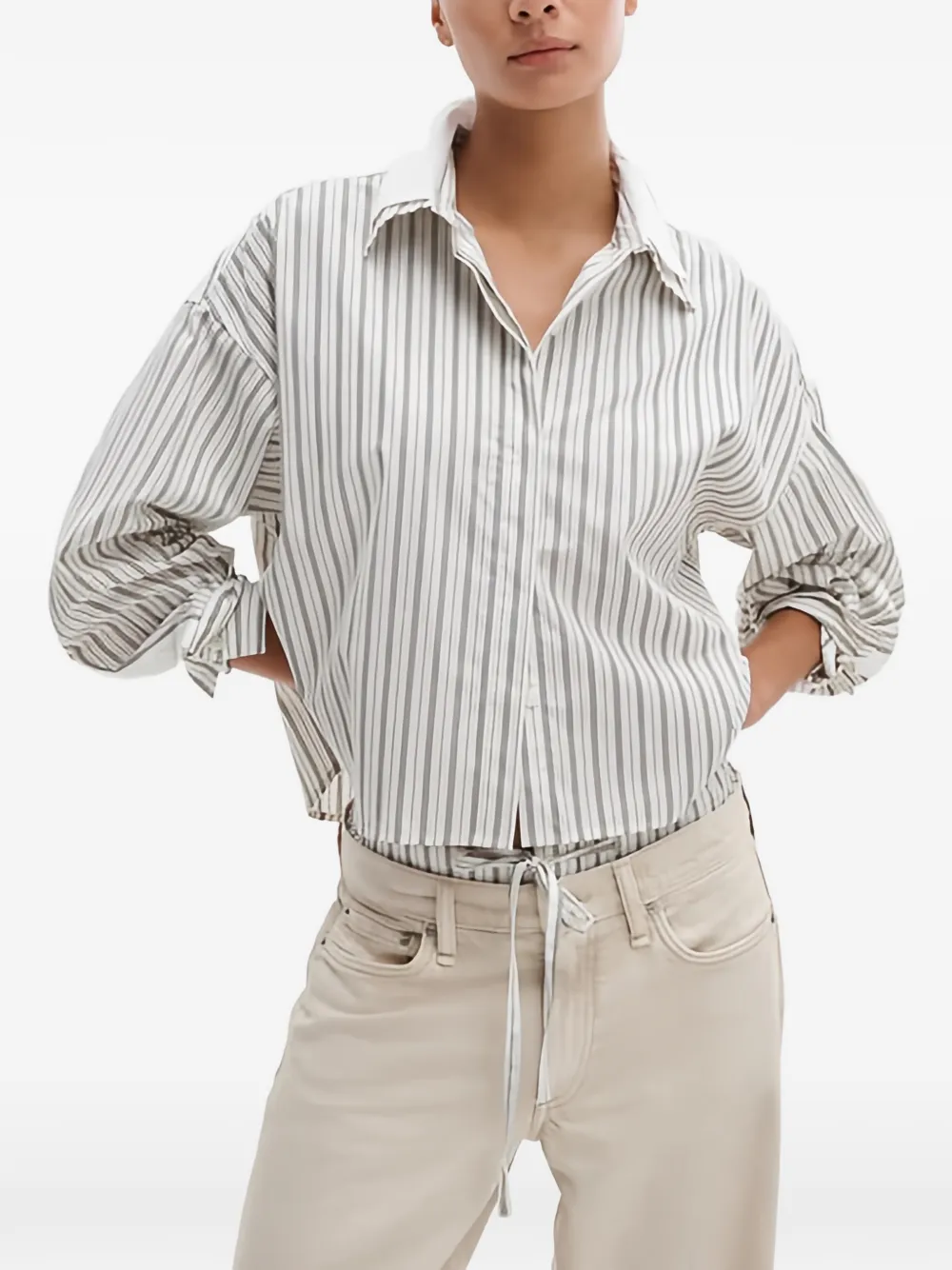  Rag & Bone Camisa Marin A Rayas - Neutro 