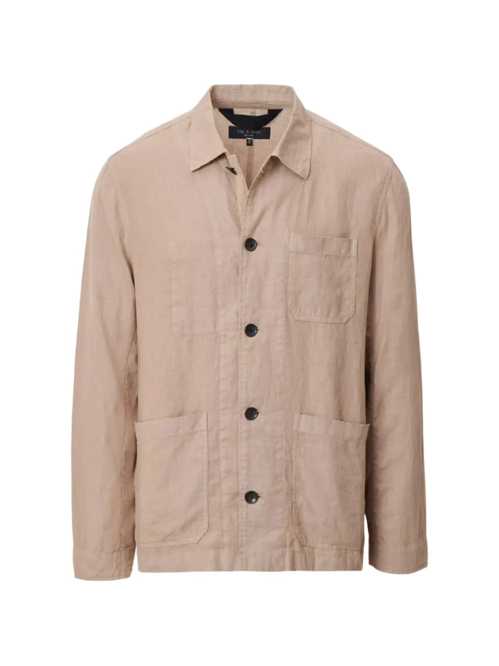 rag & bone Evan linen shirt jacket - Toni neutri