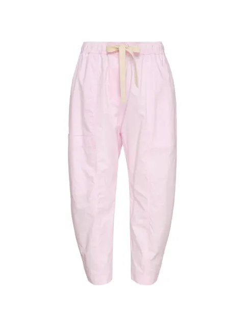 Lee Mathews cotton-poplin drawstring trousers