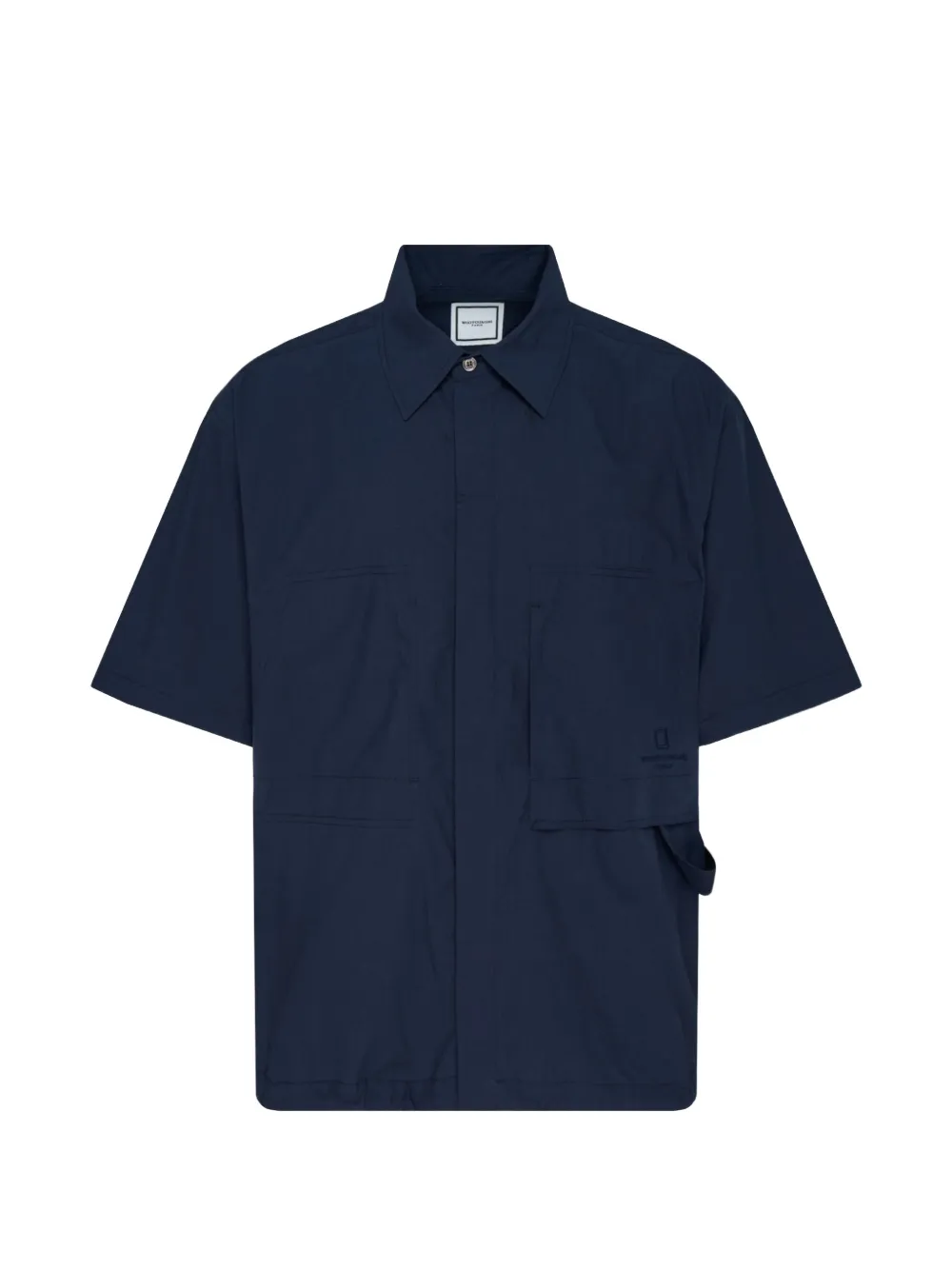 Wooyoungmi short-sleeve oversized shirt - Blau