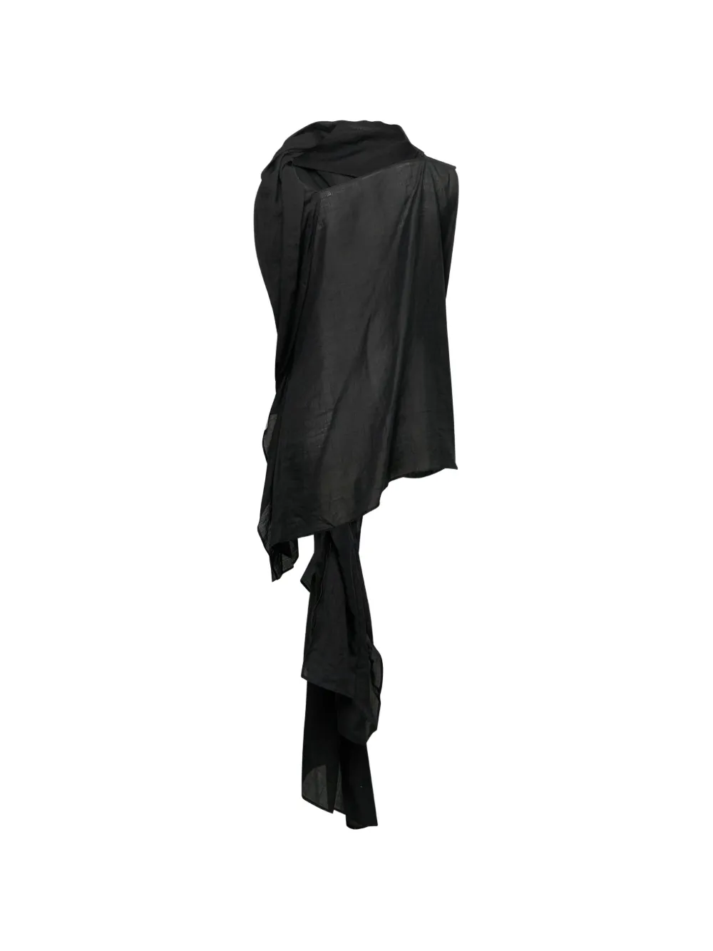 Yohji Yamamoto Mouwloze blouse Zwart