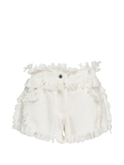 MSGM fringe-trimmed shorts