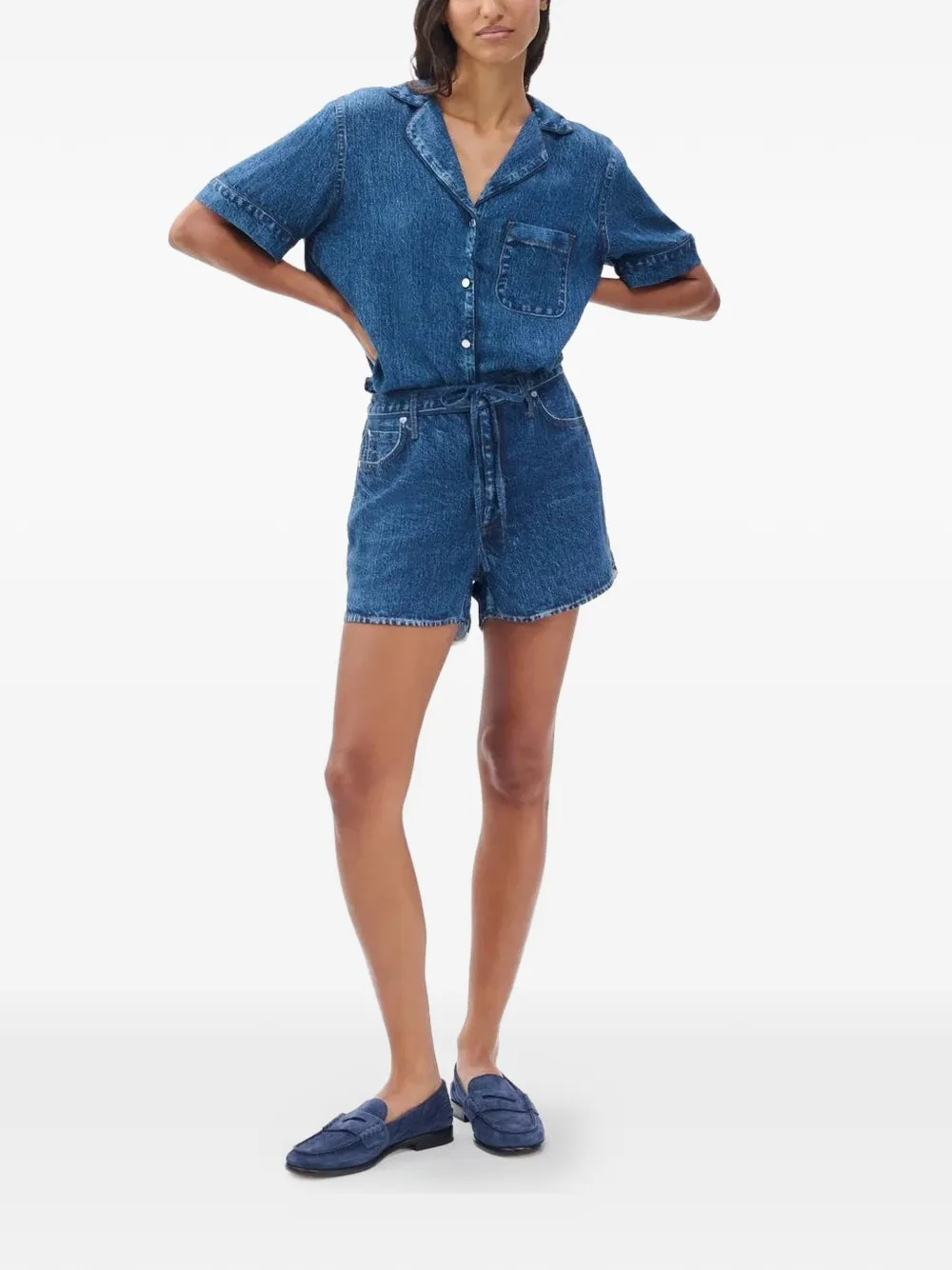  Rag & Bone Bermudas Miramar Con Cordones - Azul 