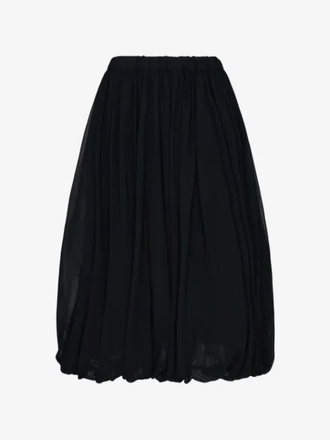 Black Comme Des Garçons bubble-hem skirt