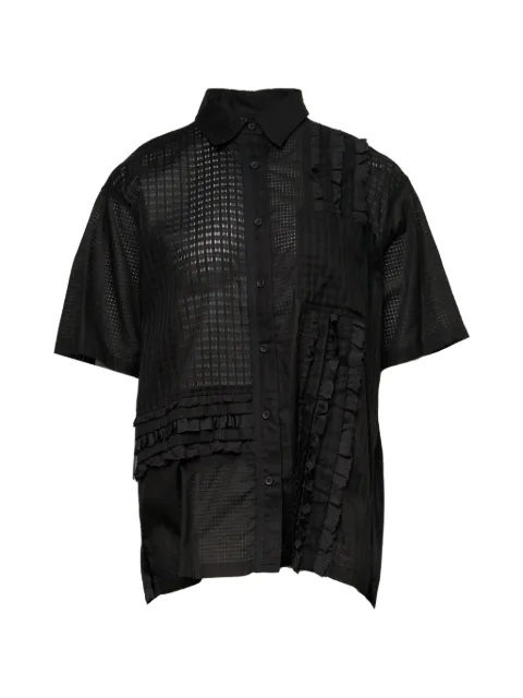 Lee Mathews Victoria ruffled-detail shirt