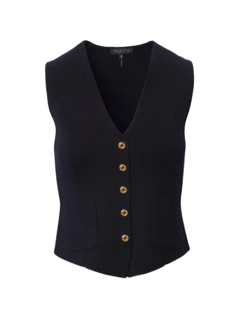 rag & bone Portia button-up waistcoat