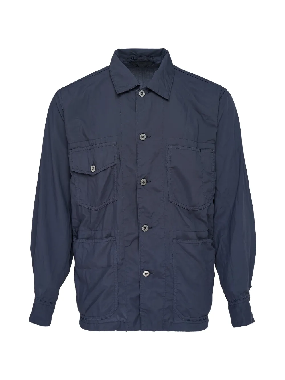 Comme des Garçons Homme Deux multi-pocket long-sleeve overshirt - Blu