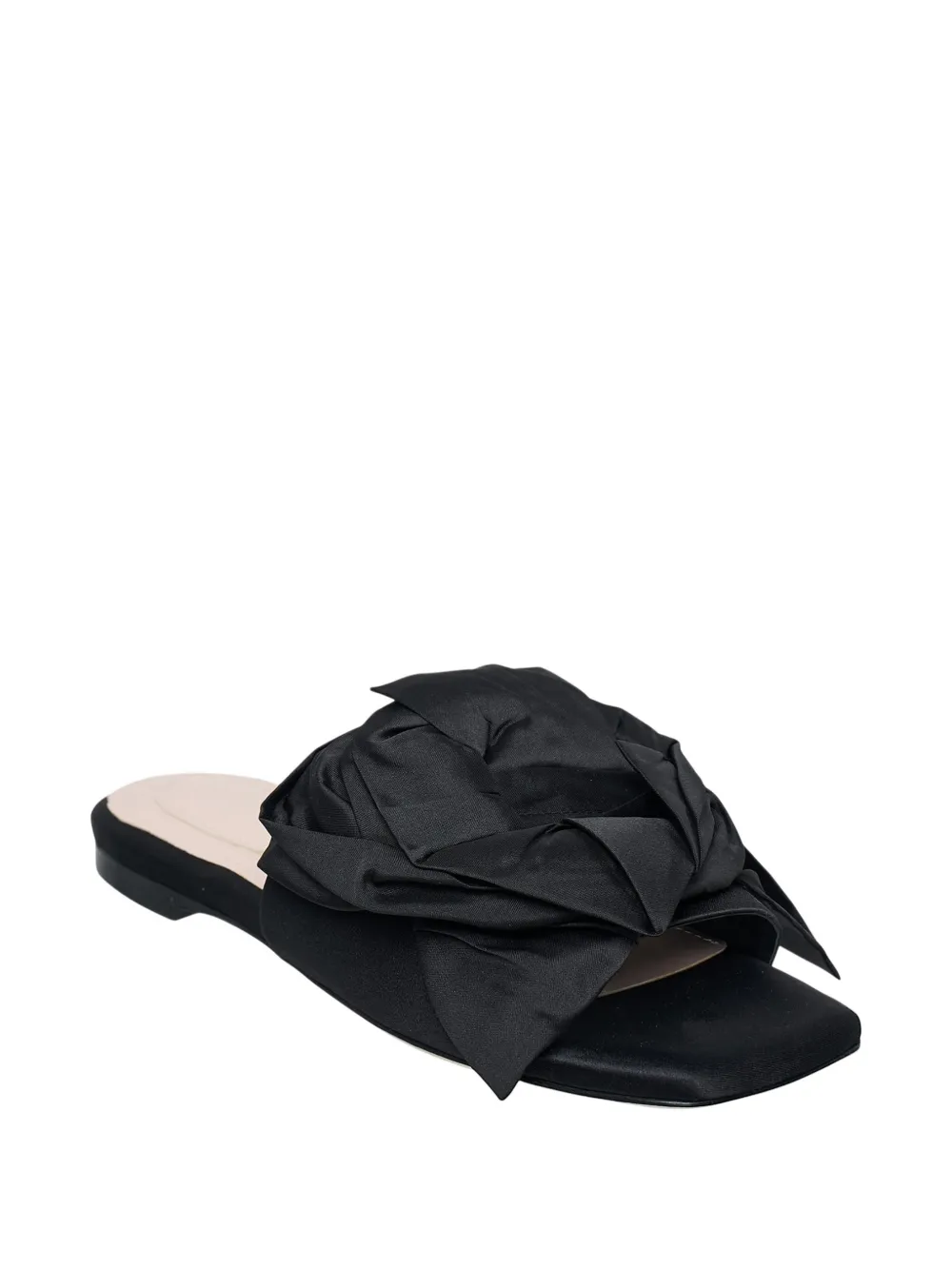Simone Rocha pressed rosette sandals Zwart