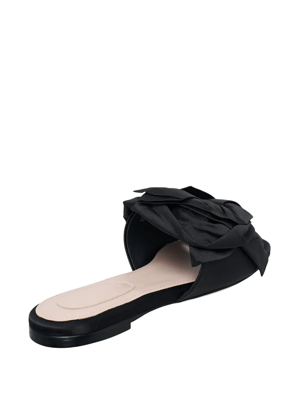 Simone Rocha pressed rosette sandals Zwart