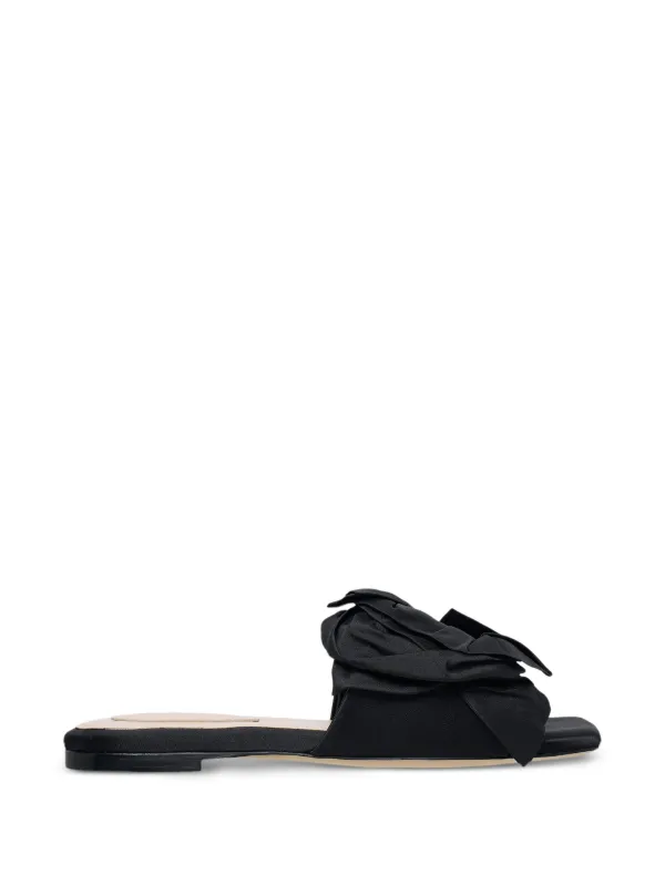 Simone Rocha Pressed Rosette Sandals in Black