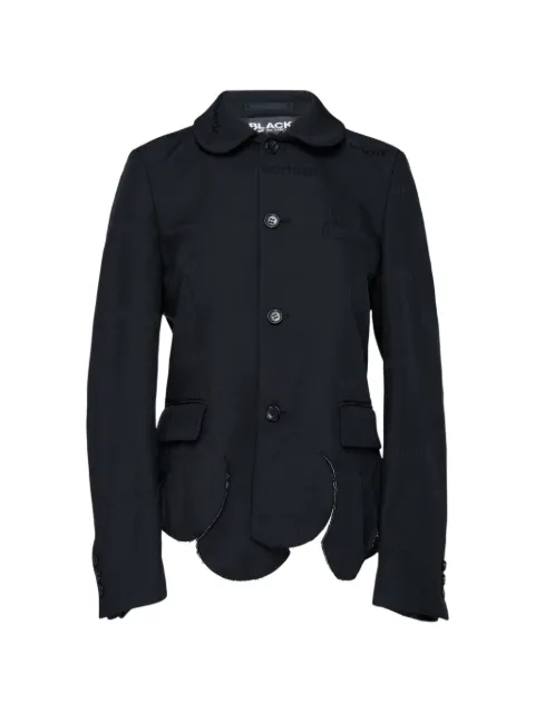 Comme Des Garçons Black scalloped-hem jacket