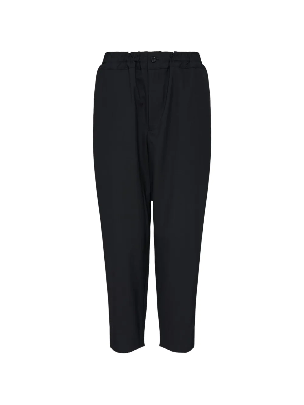 Comme Des Garcons Black Elasticated-waist Tailored-fit Trousers In Black