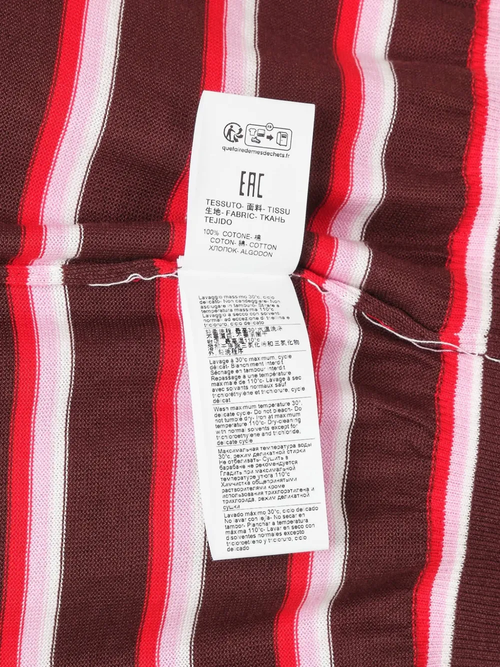  Msgm Pull à Rayures - Marron 