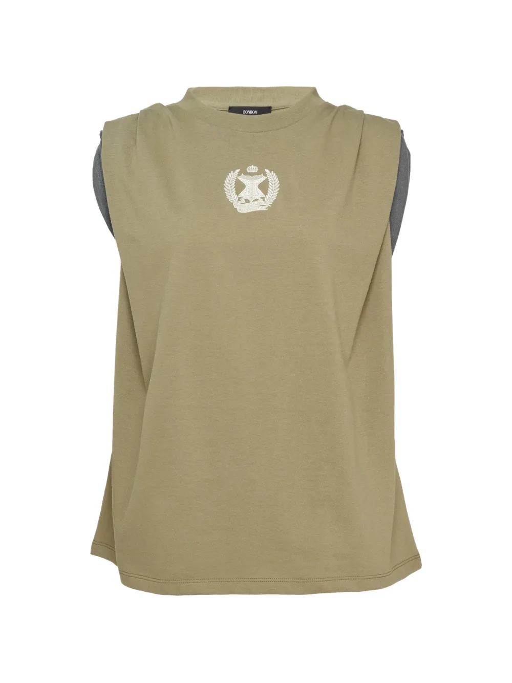 Bonbom Tucked Emblem T-shirt In Green