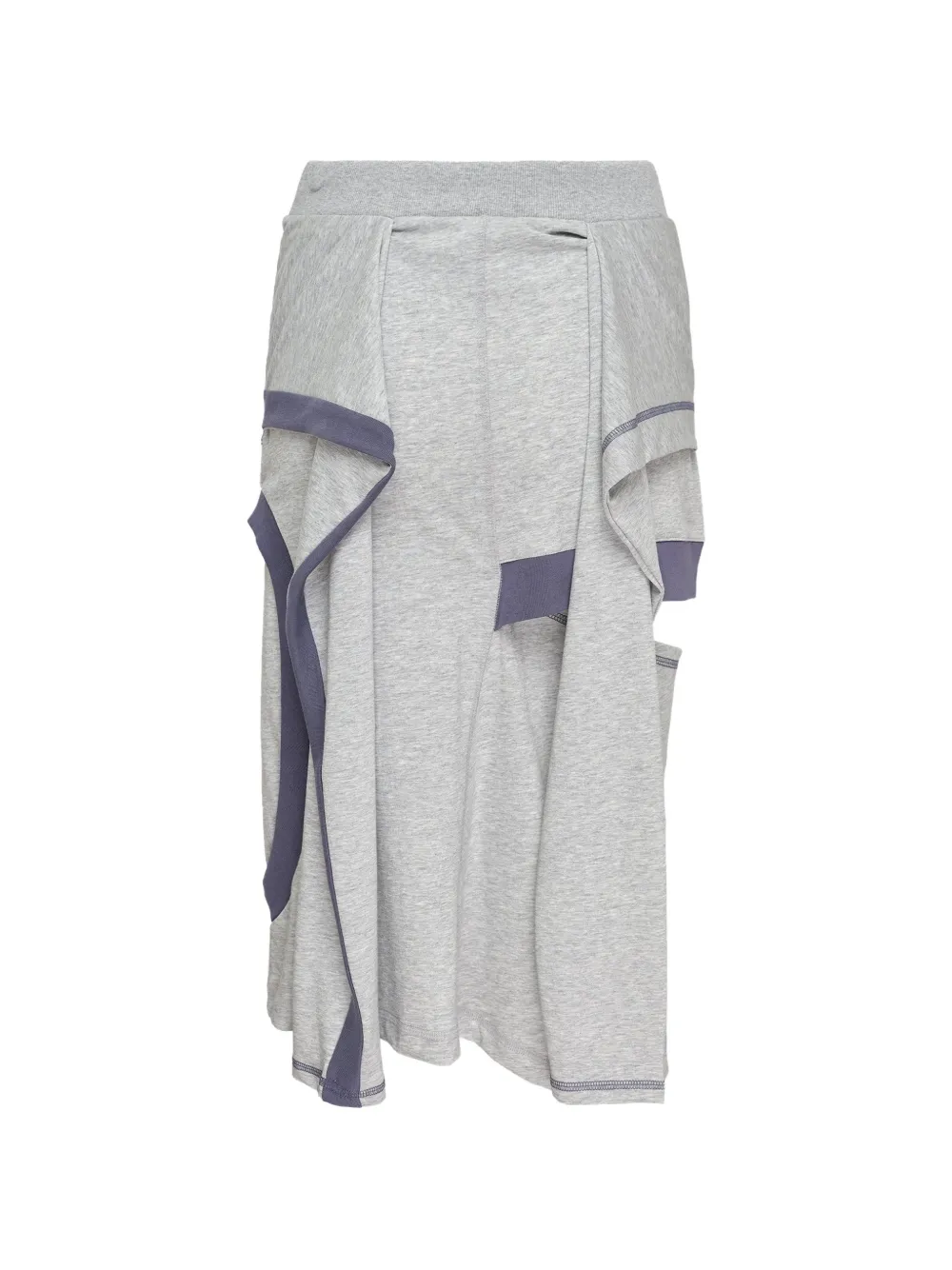Open YY colour-block Cutout Skirt | Grey | FARFETCH PH