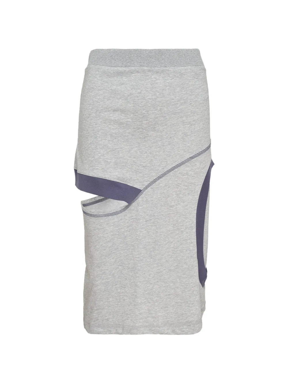 Open YY colour-block cutout skirt - Grigio