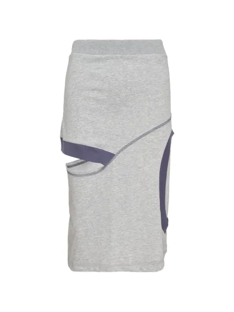 Open YY colour-block cutout skirt