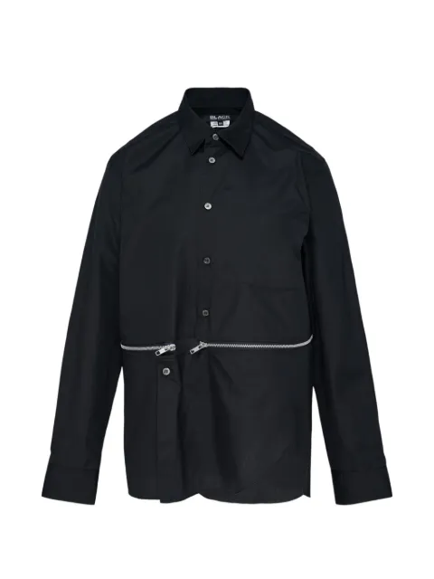 Comme Des Garçons Black zip-detail oversized shirt