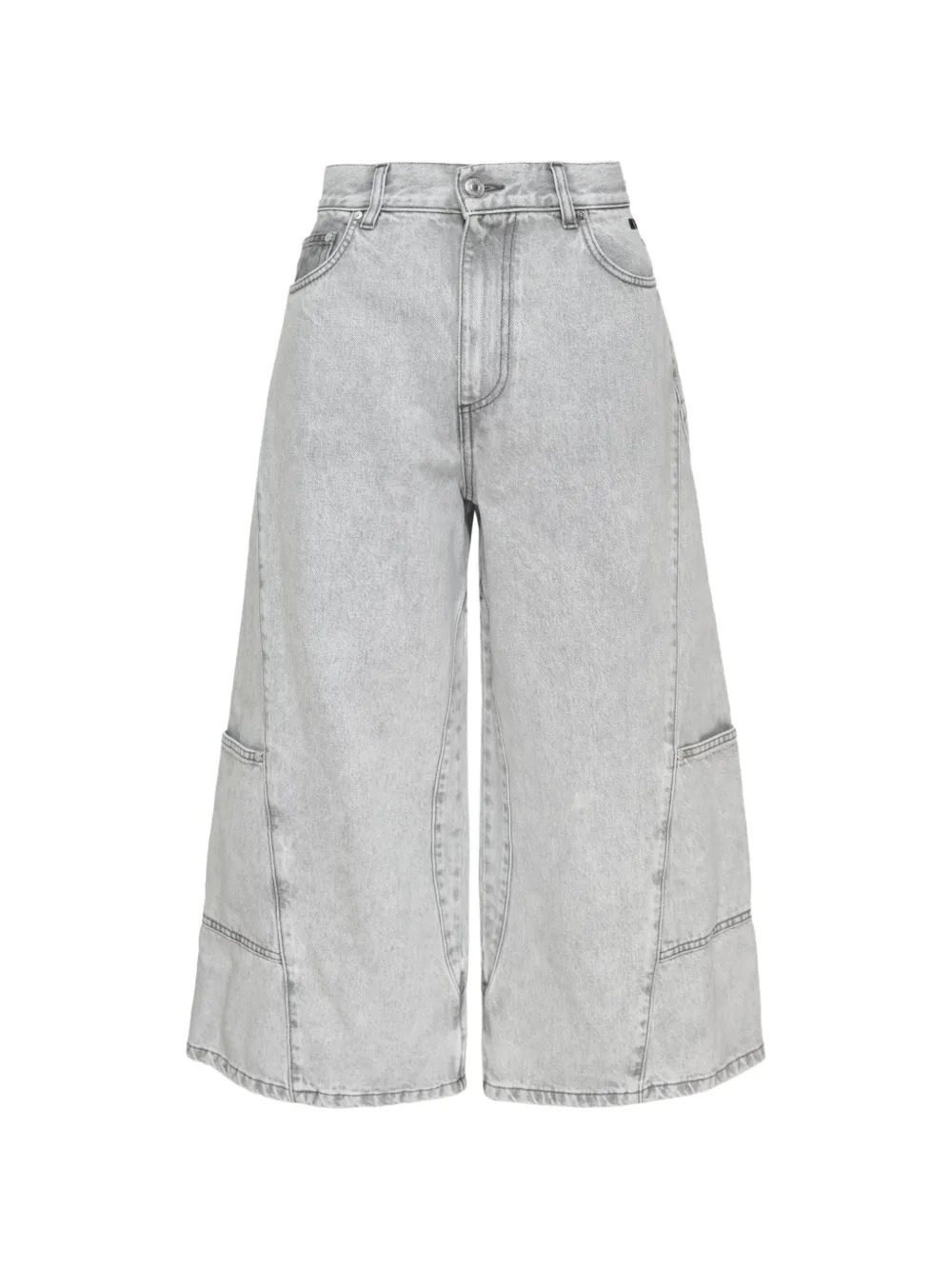 MSGM acid-wash cargo shorts - Grigio