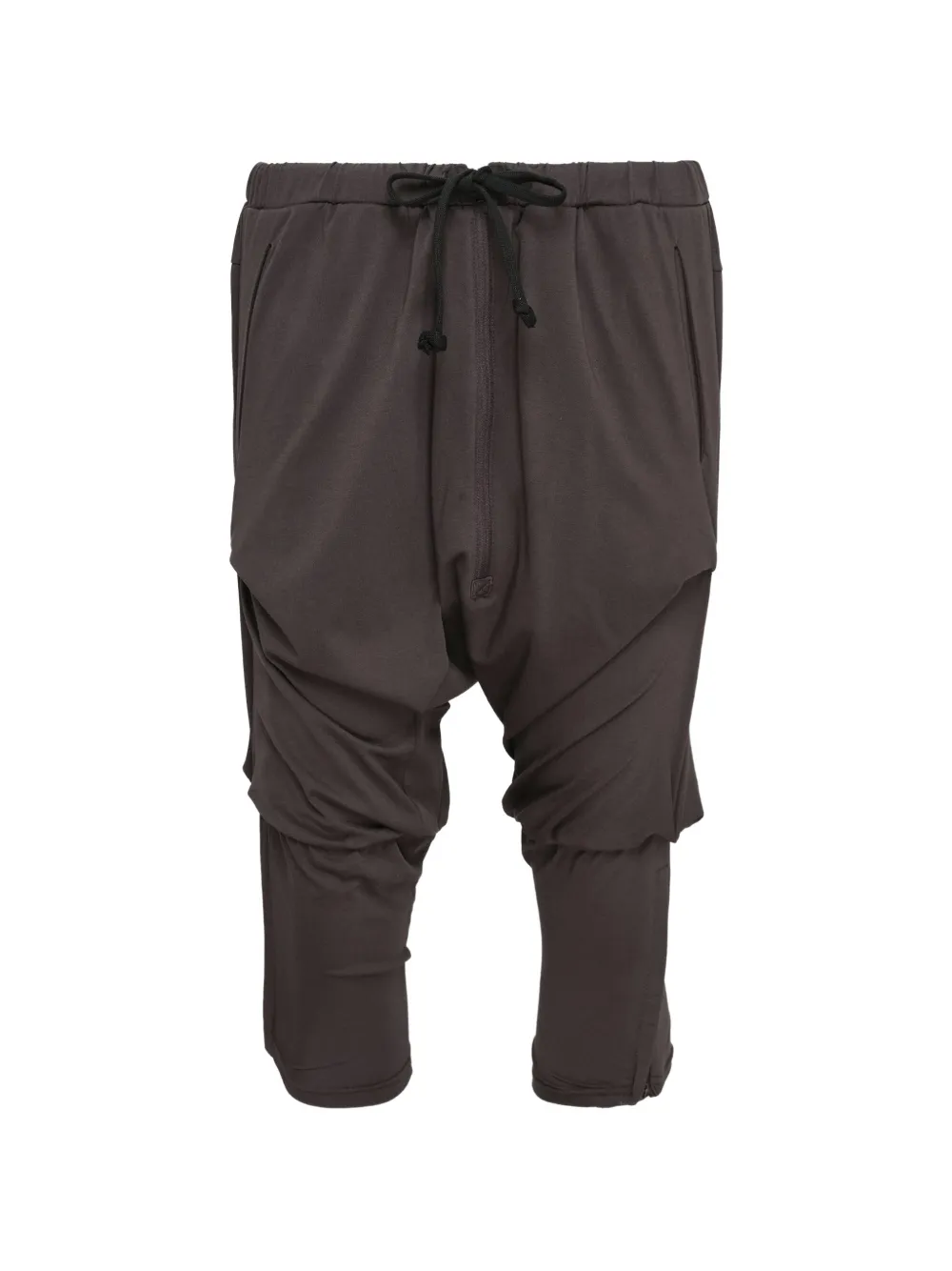 Open YY gathered sarouel shorts - Grigio