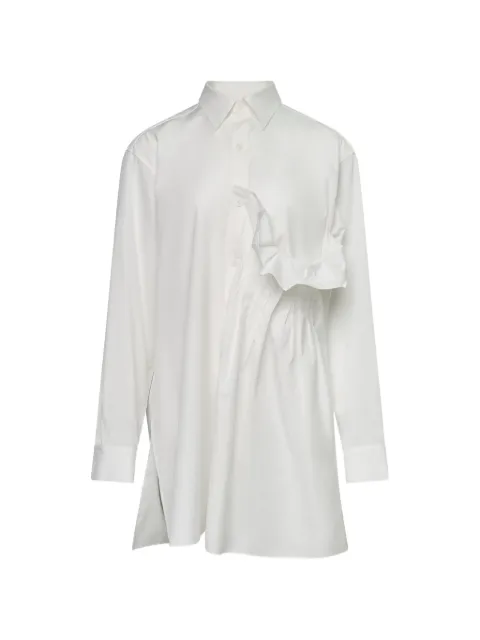 Y's ruffled tucked shirt