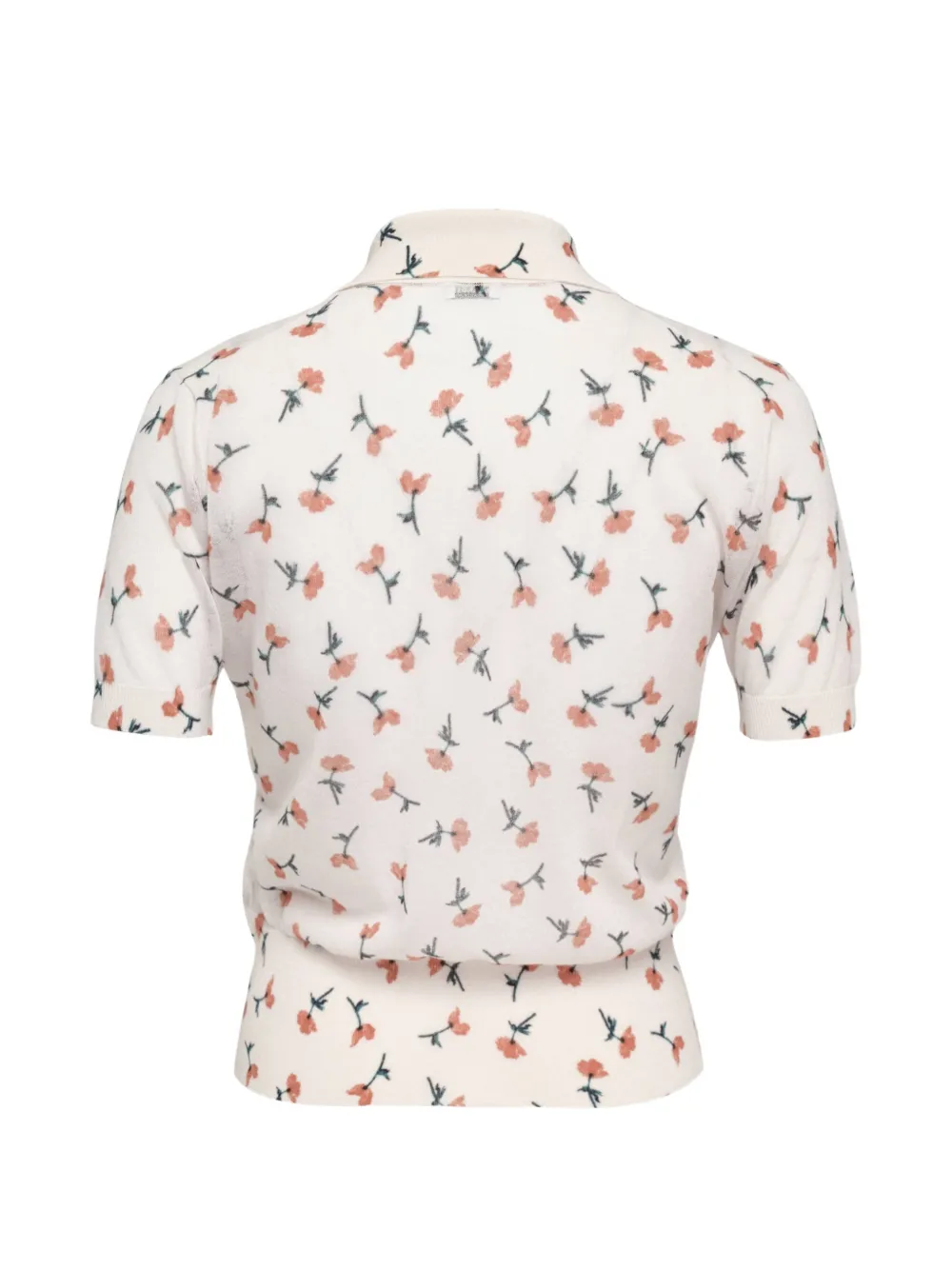 Jil Sander Poloshirt met bloemenprint Beige